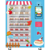 21.5-inch touchscreen intelligent vending machine-XY axis addressing machine for fresh fruits and vegetables